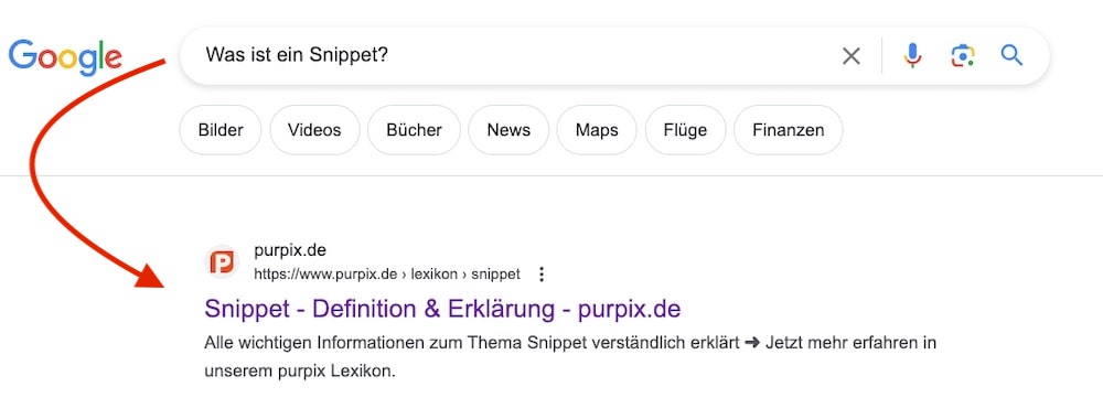 Was ist ein Snippet